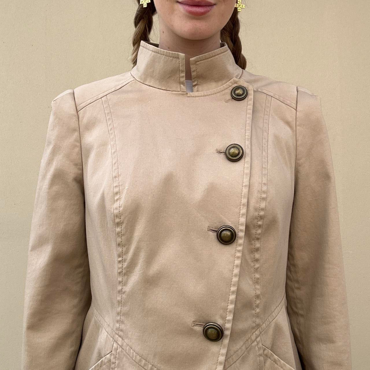 Vintage 00s asymmetric trench coat