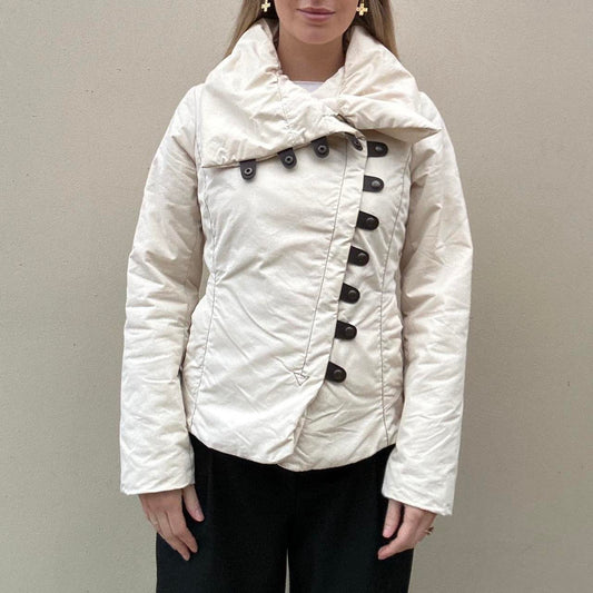 Vintage asymmetrical puffer jacket