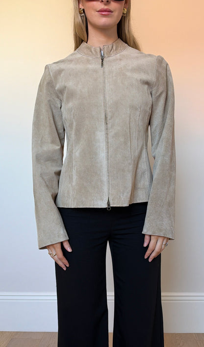 Vintage camel suede jacket