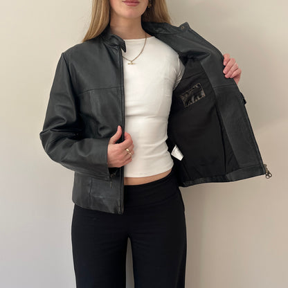 Vintage Black leather jacket