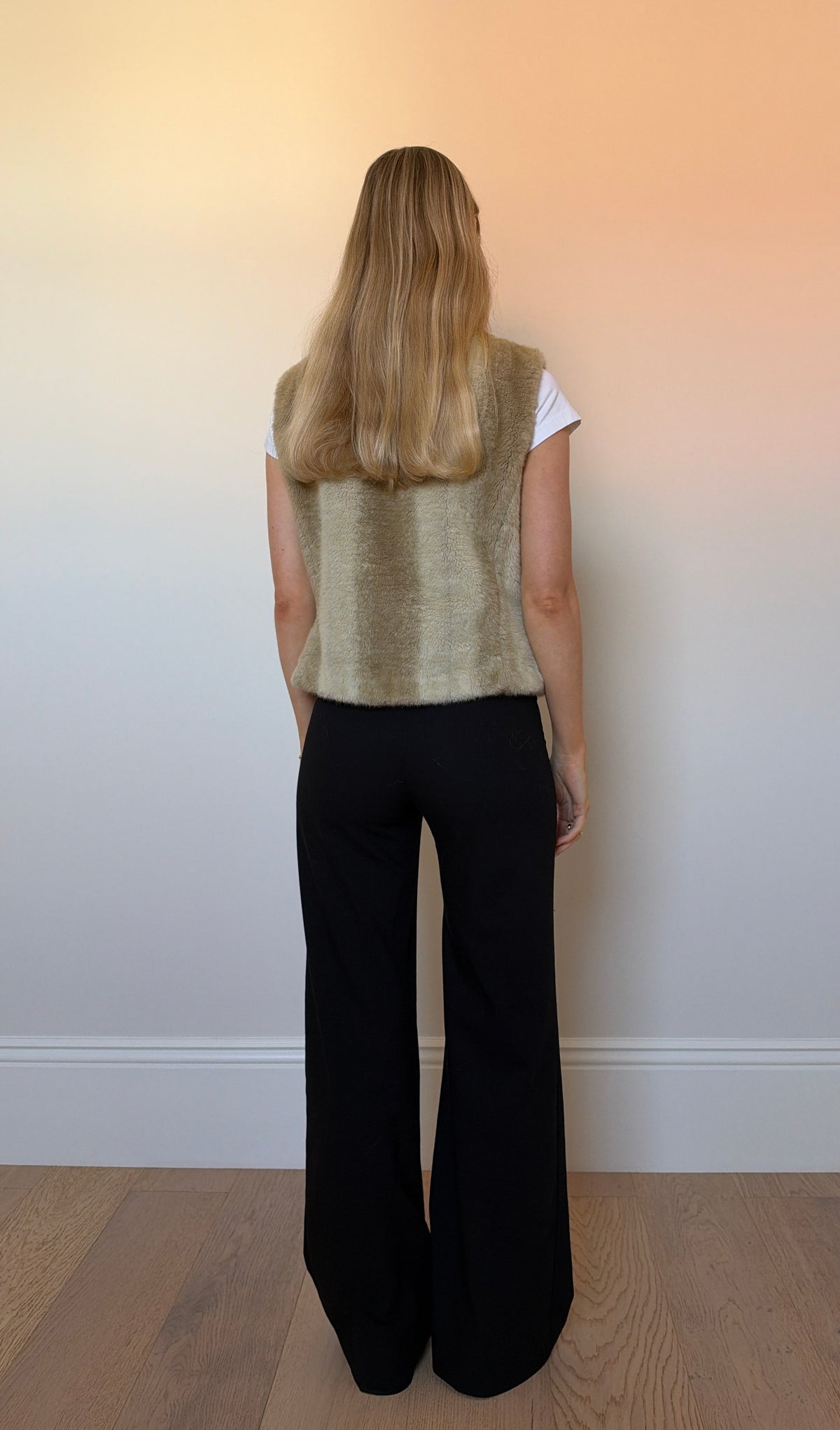 Vintage faux fur gilet