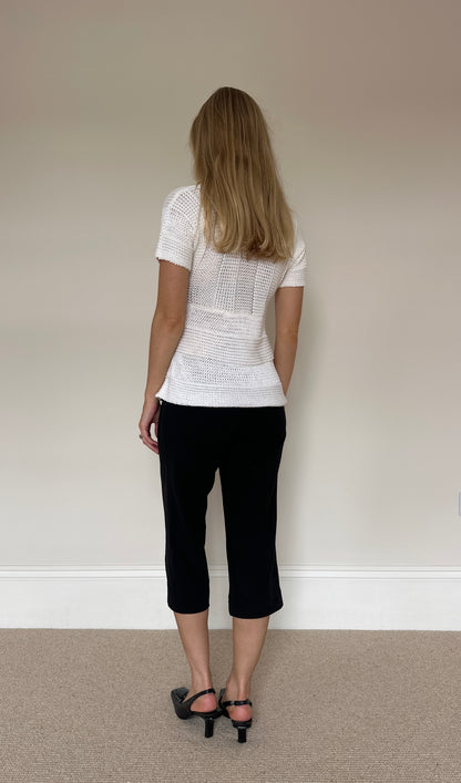 Off-white Knit Baby-Doll Top