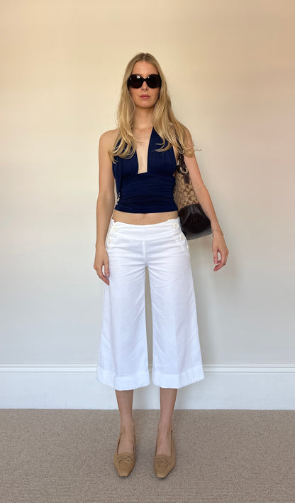 Vintage white Capri trousers