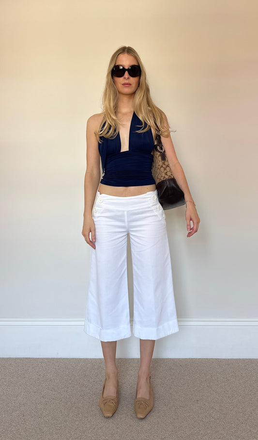 Vintage white Capri trousers
