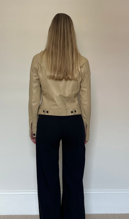 Vintage camel leather jacket