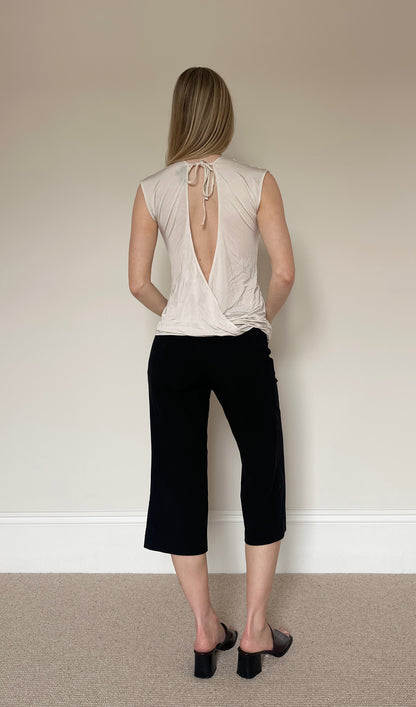 Vintage slinky backless top
