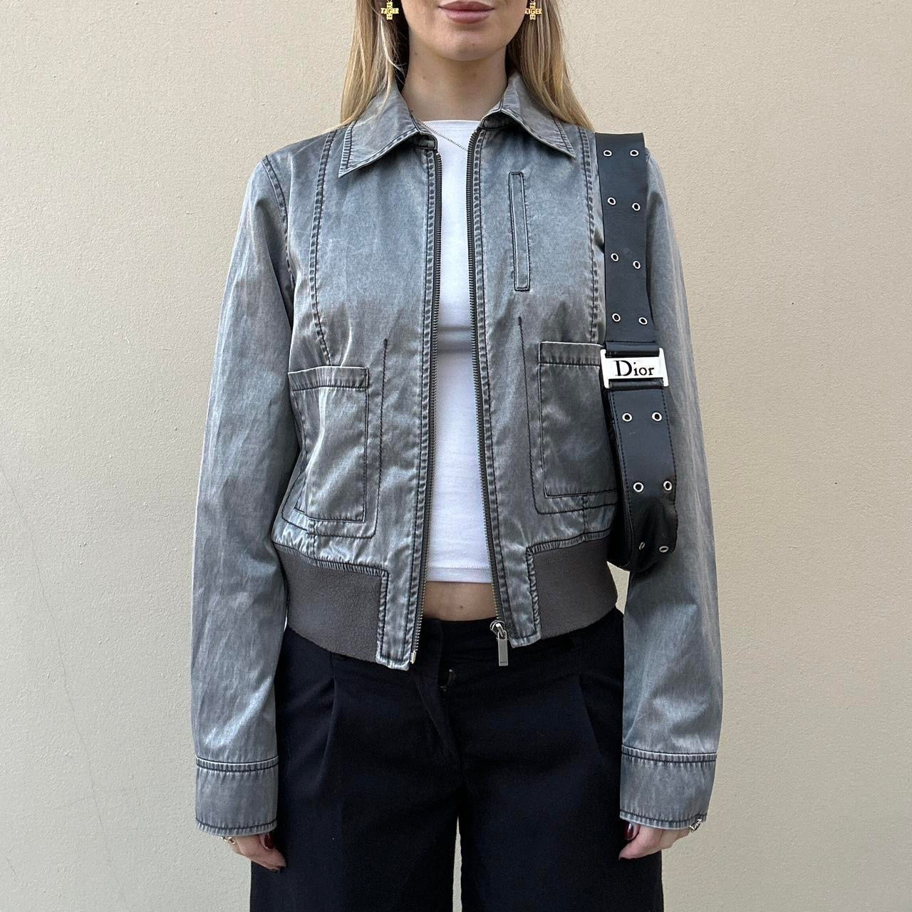 Vintage 00s satin bomber jacket