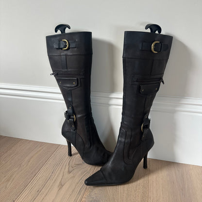 Vintage buckle boots