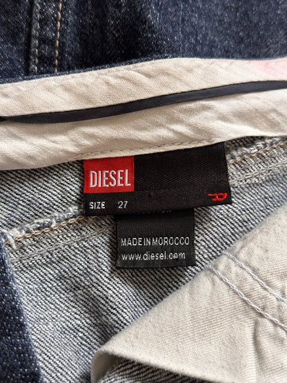 Vintage 90s Diesel Denim Midi Skirt