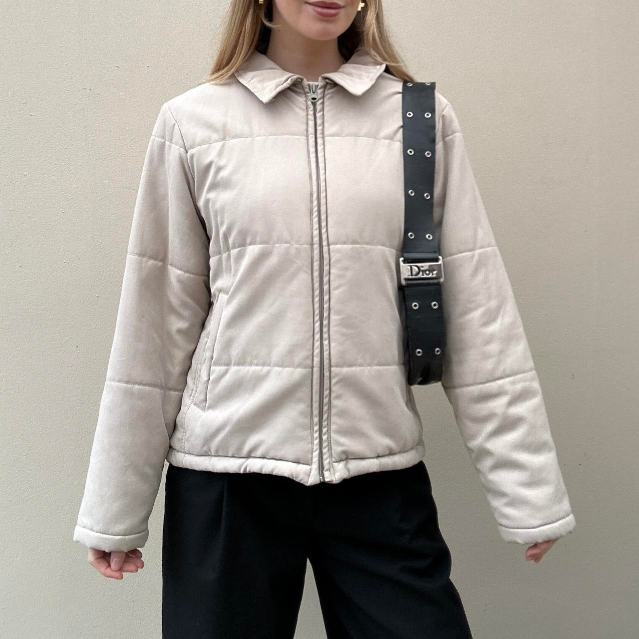 Vintage Cream puffer jacket