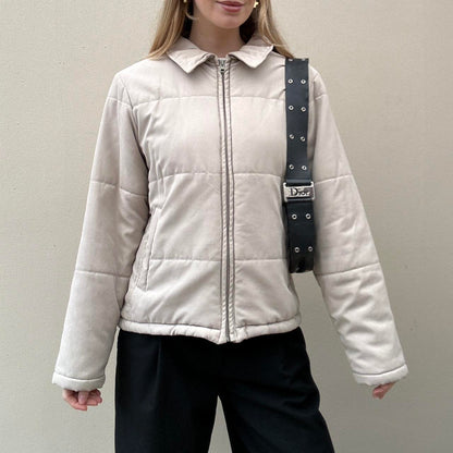 Vintage Cream puffer jacket