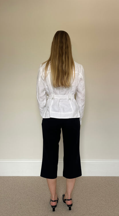 Vintage white linen jacket