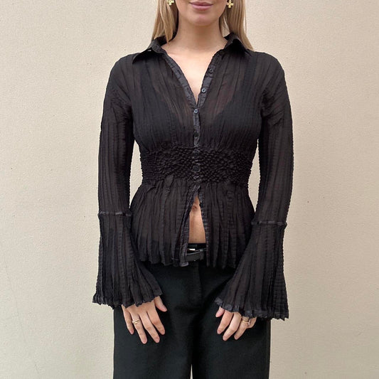 Vintage bell sleeve blouse