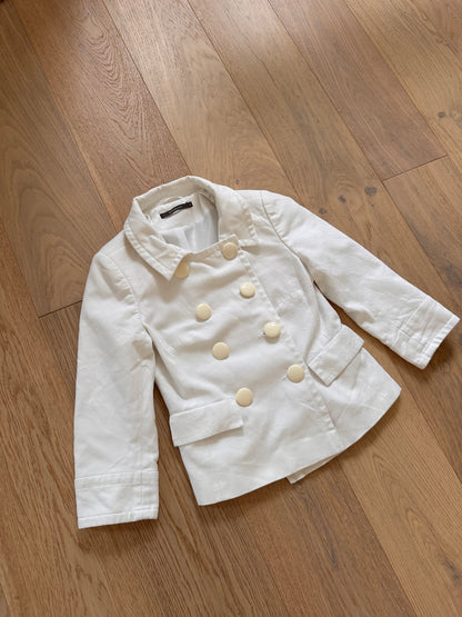 SALE vintage white pea coat