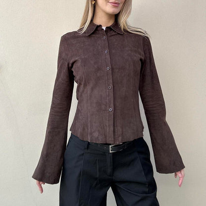 Vintage 00s suede shirt