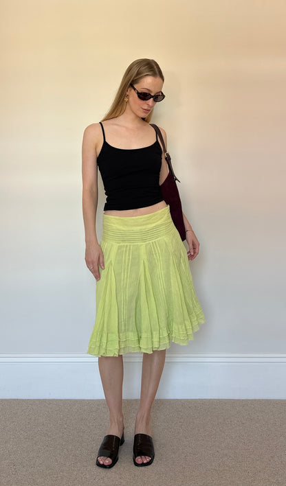 Lime Green Jane Norman Skirt