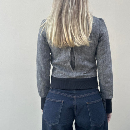 Vintage 00s pussy-bow jacket