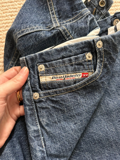 Vintage 90s Diesel Denim Midi Skirt