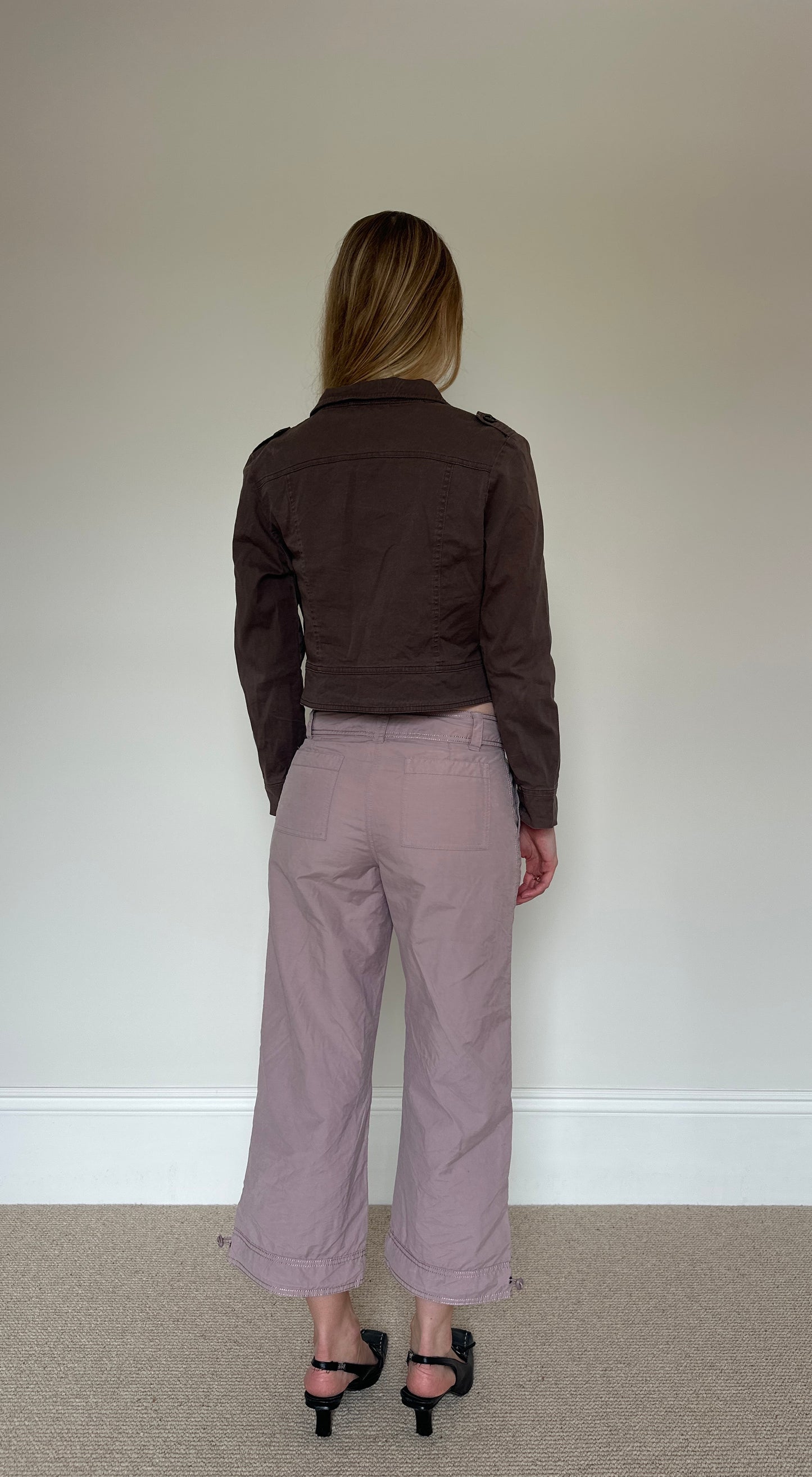 Vintage brown cropped jacket