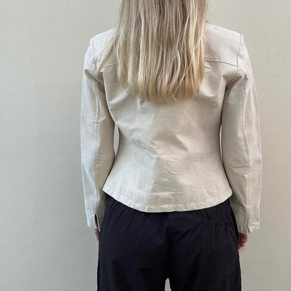 Vintage cream suede jacket
