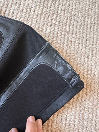Vintage buckle leather boots