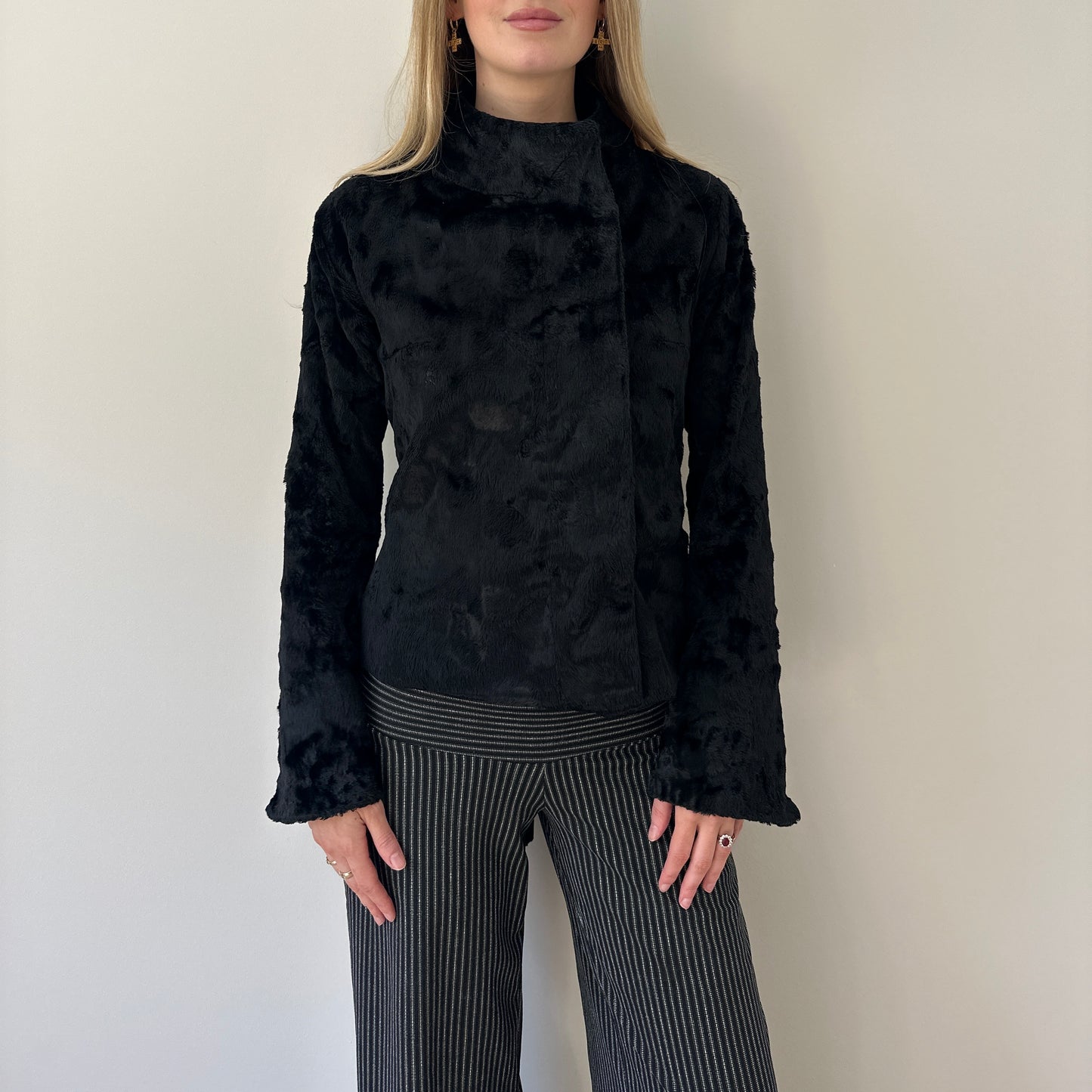 Vintage faux pony skin jacket