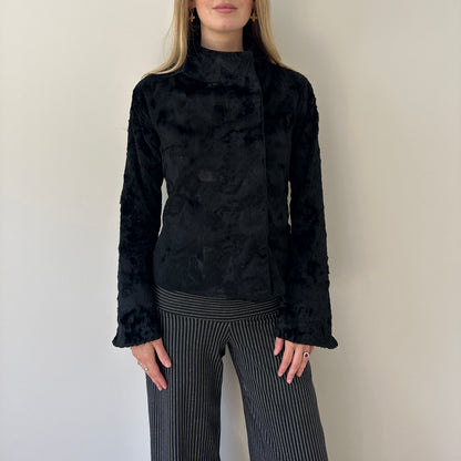 Vintage faux pony skin jacket