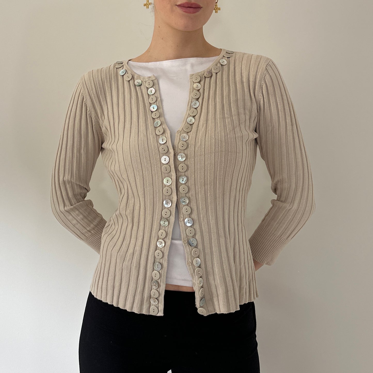 Vintage mother of pearl cardigan