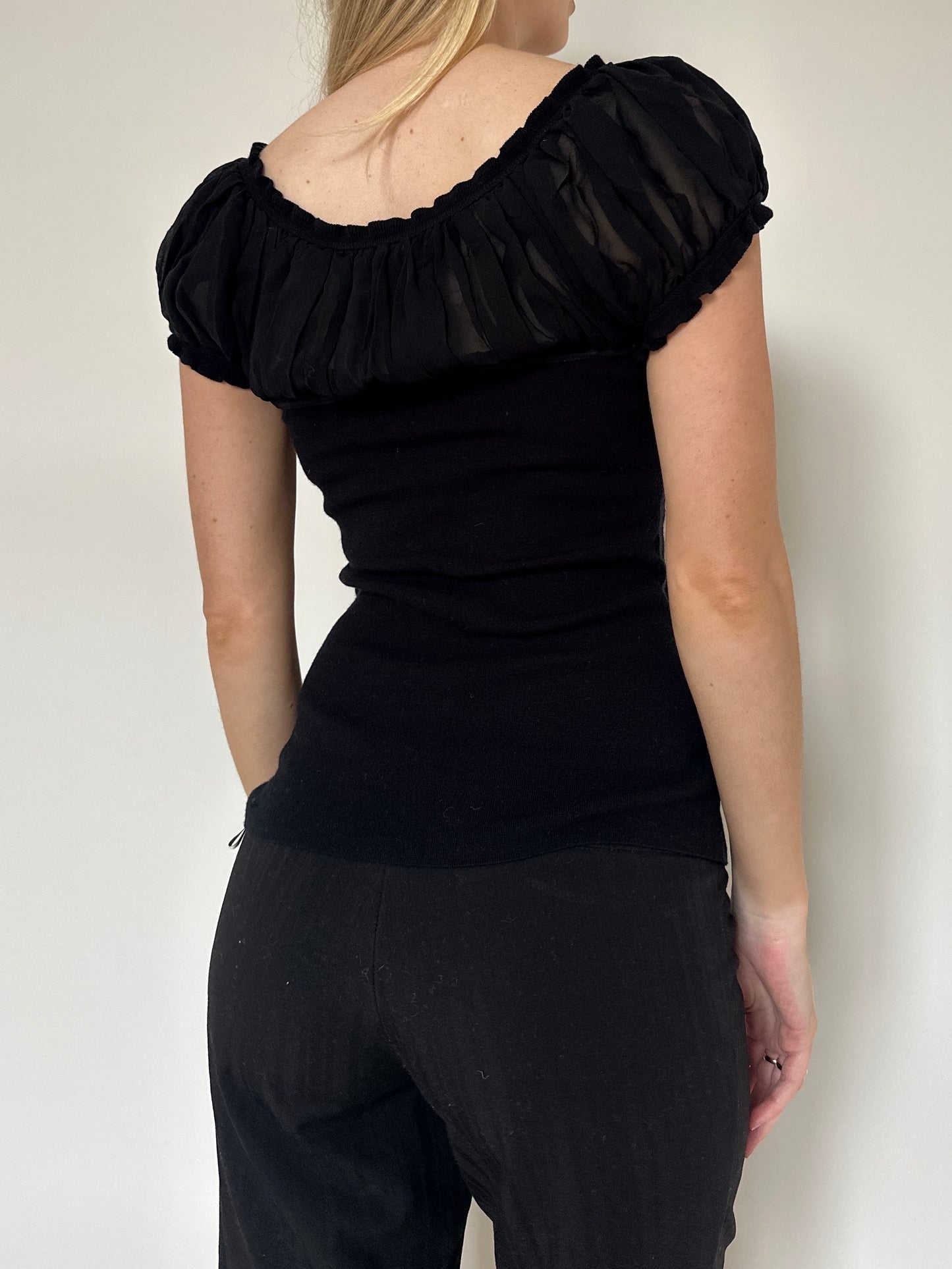 Vintage 00s Puff Sleeve Top