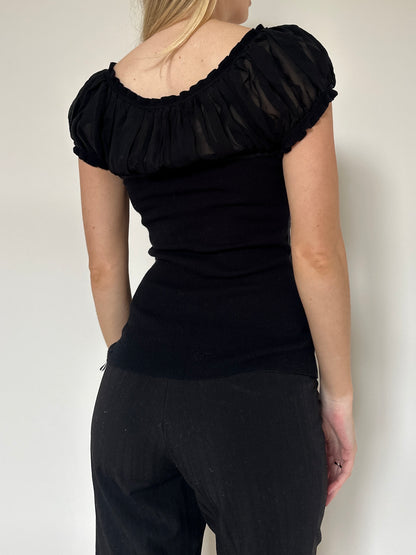 Vintage 00s Puff Sleeve Top