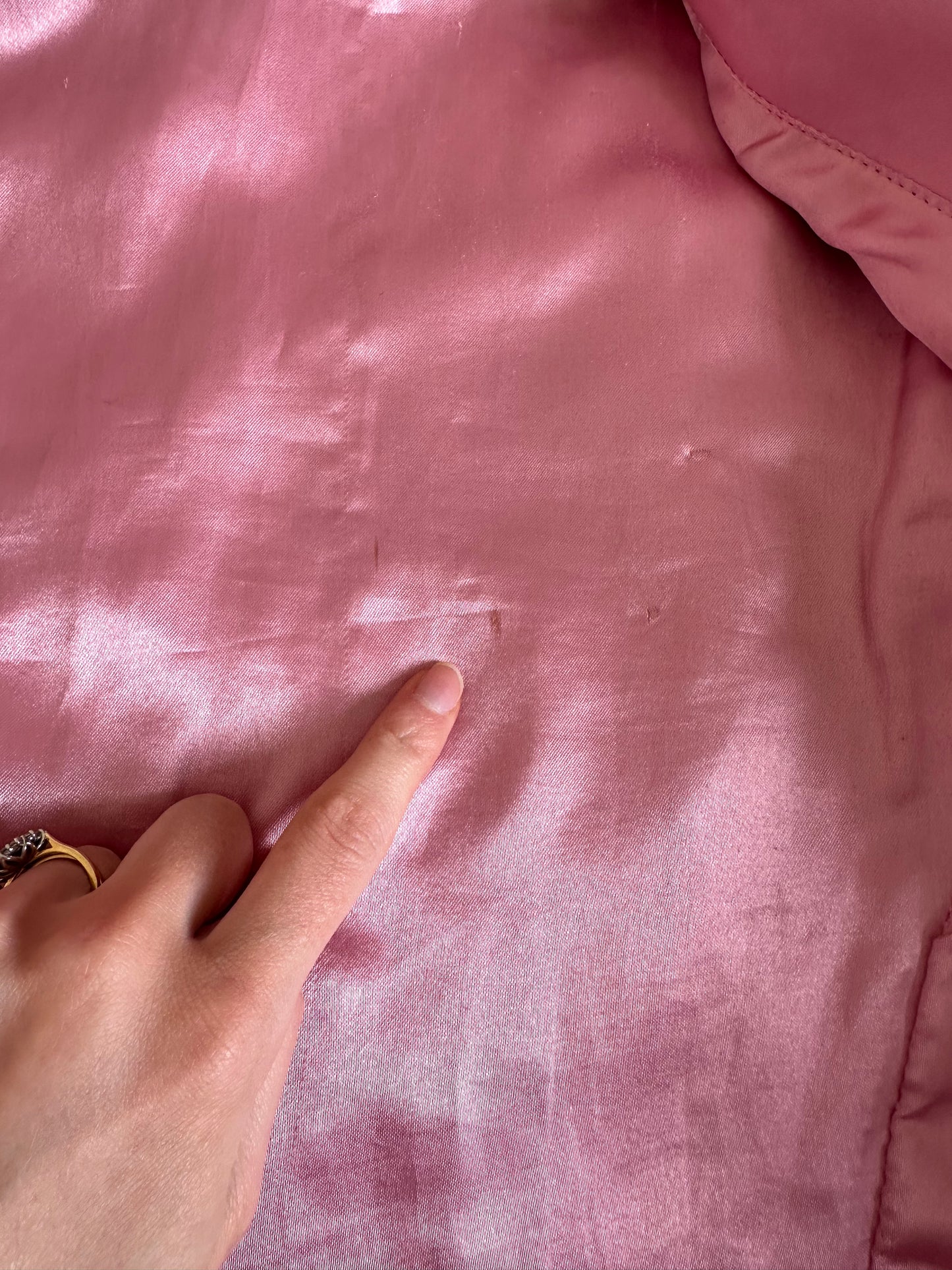 Vintage pink leather jacket