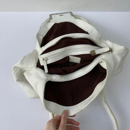 Vintage white leather bag