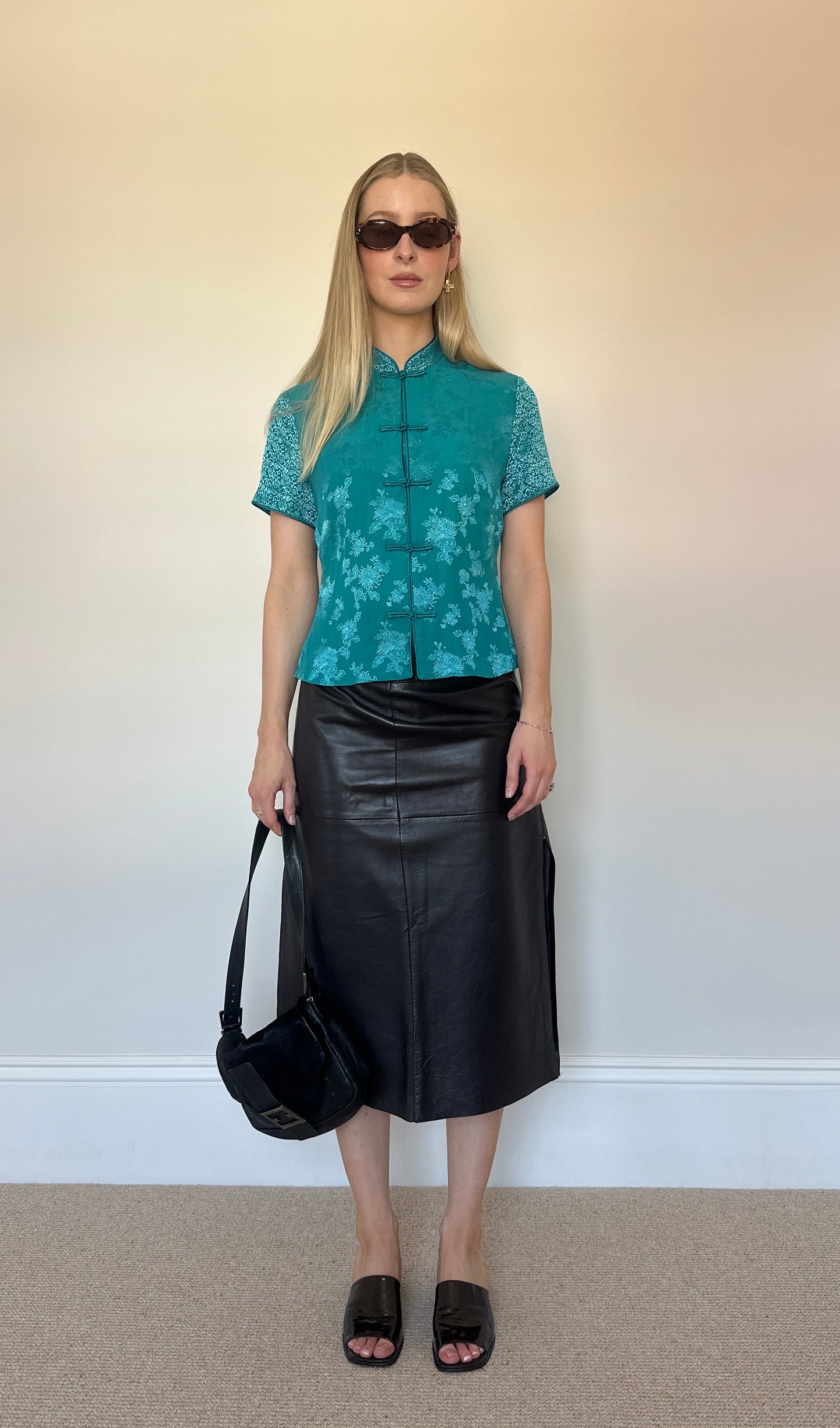 Vintage turquoise blouse