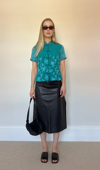 Vintage turquoise blouse