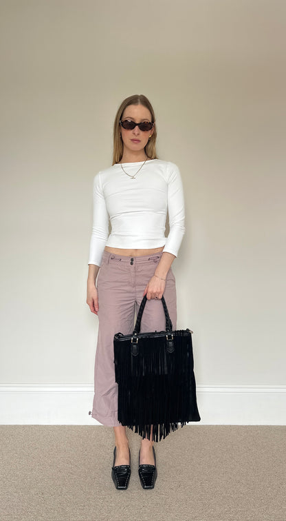 Vintage Tassle suede bag