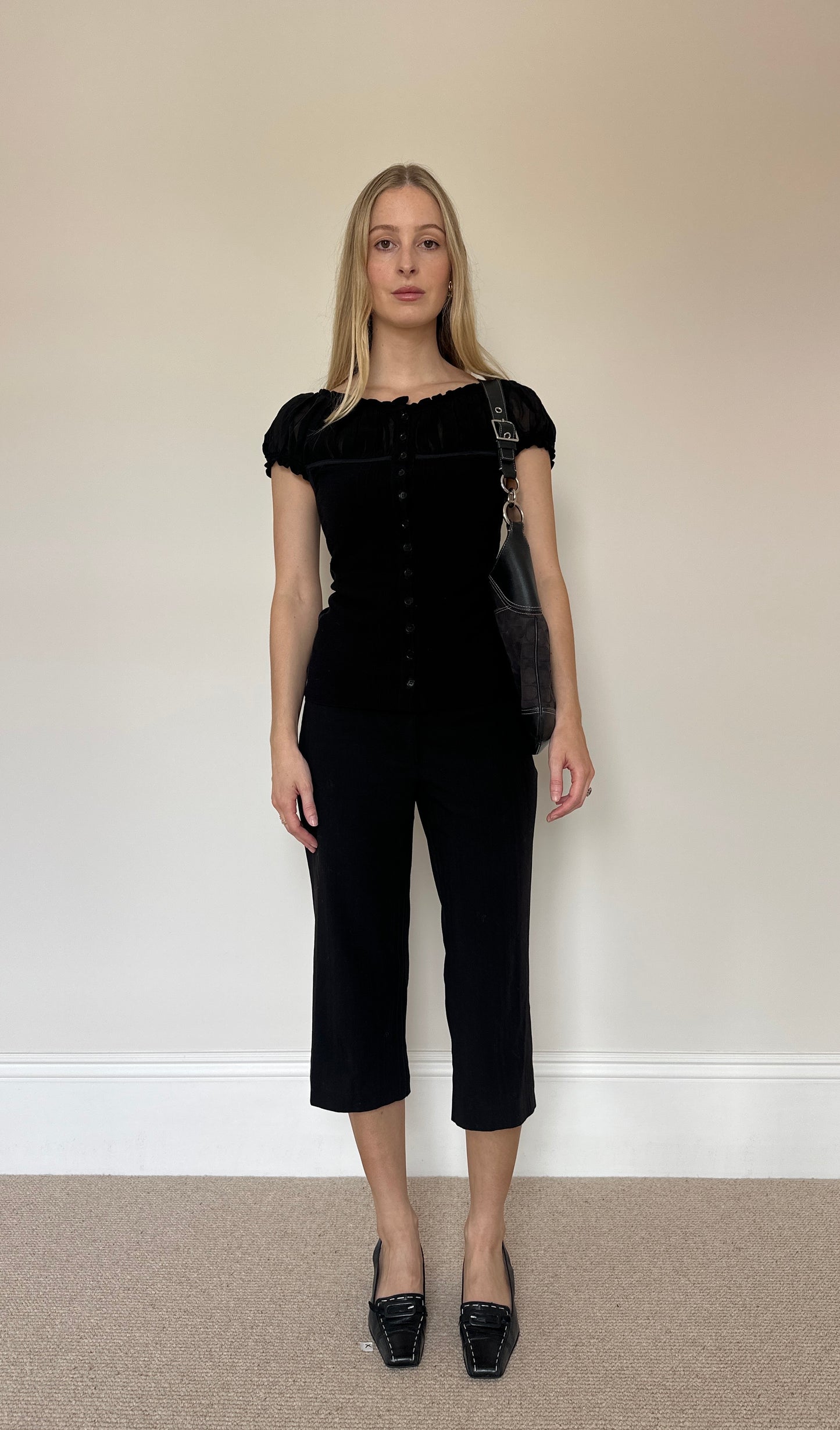 Vintage 00s Puff Sleeve Top
