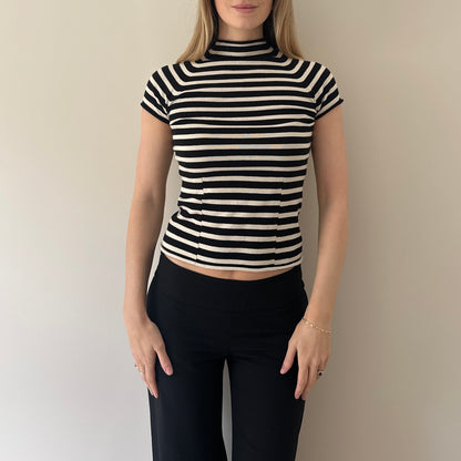 Vintage stripe knit top
