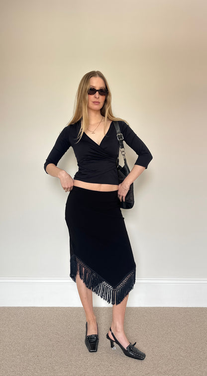 Vintage Tassle midi skirt