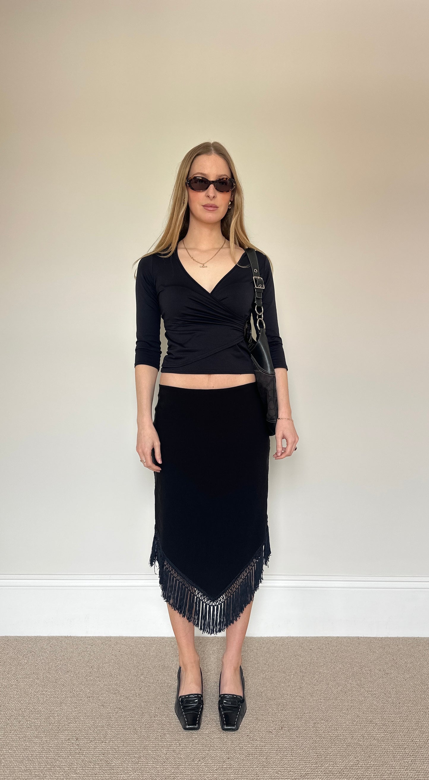 Vintage Tassle midi skirt