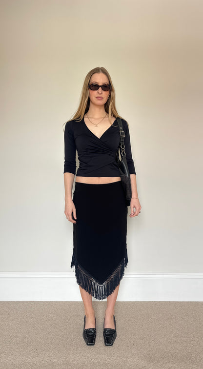 Vintage Tassle midi skirt