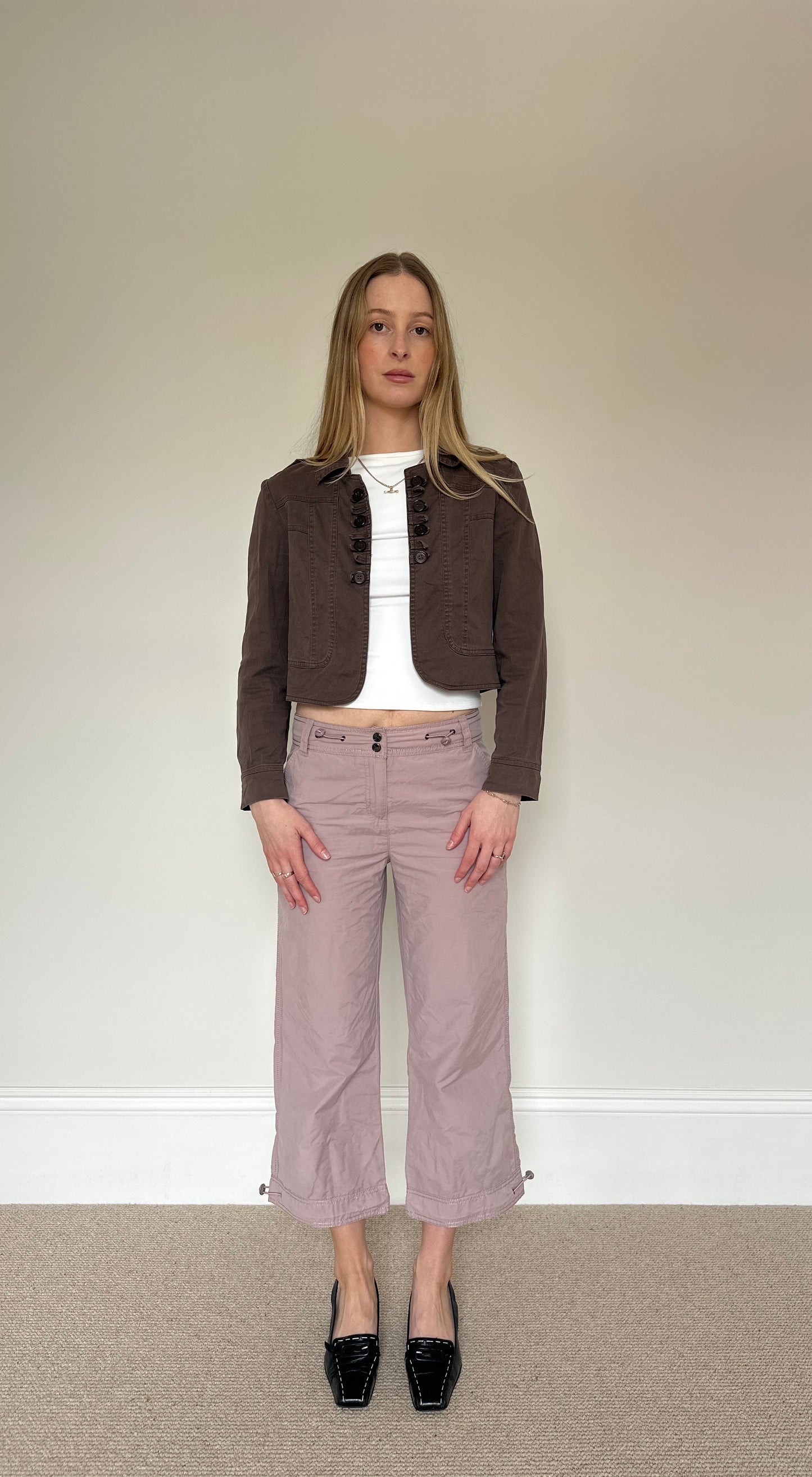 Vintage brown cropped jacket