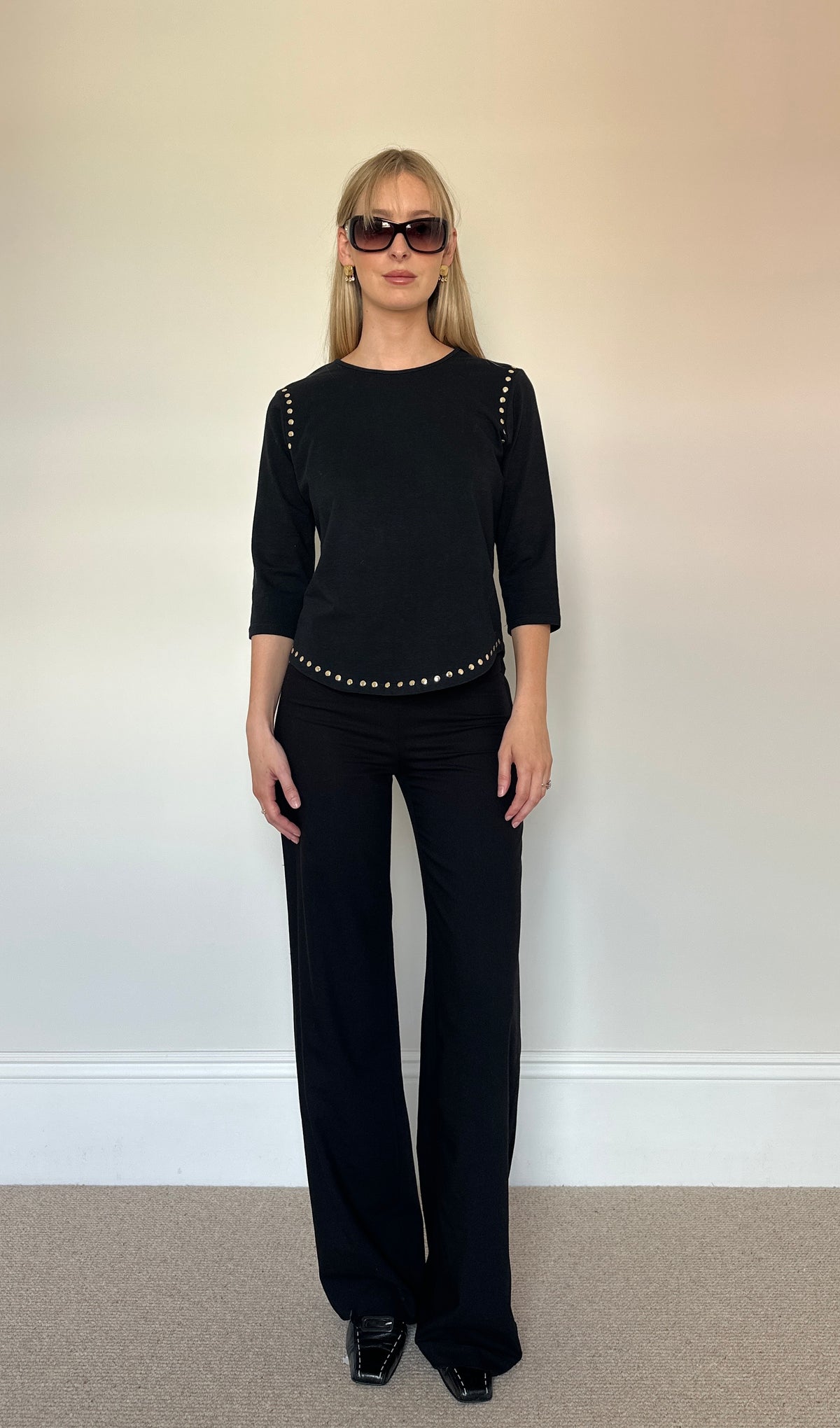 Vintage Stud 3/4 sleeve top