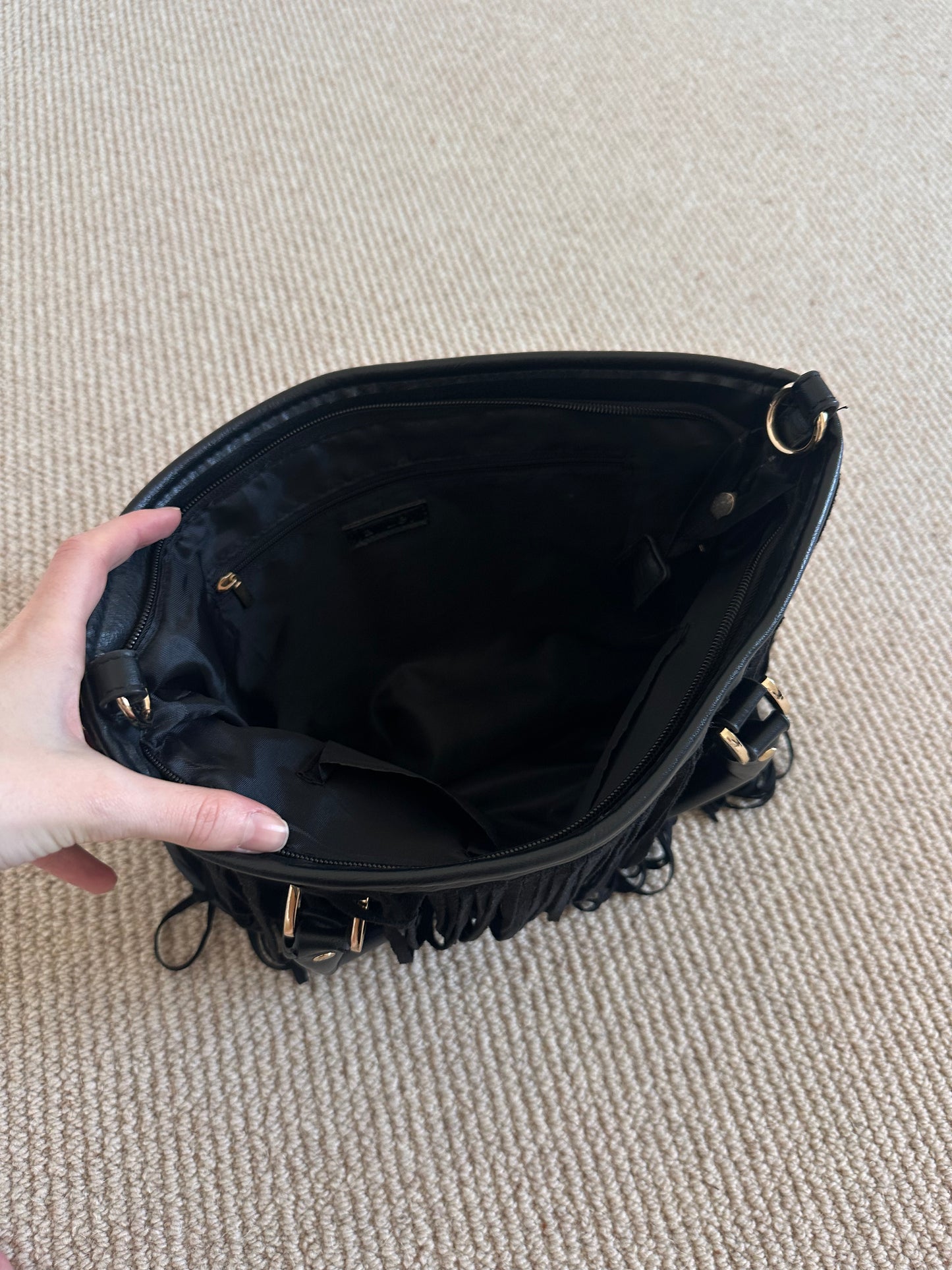 Vintage Tassle suede bag