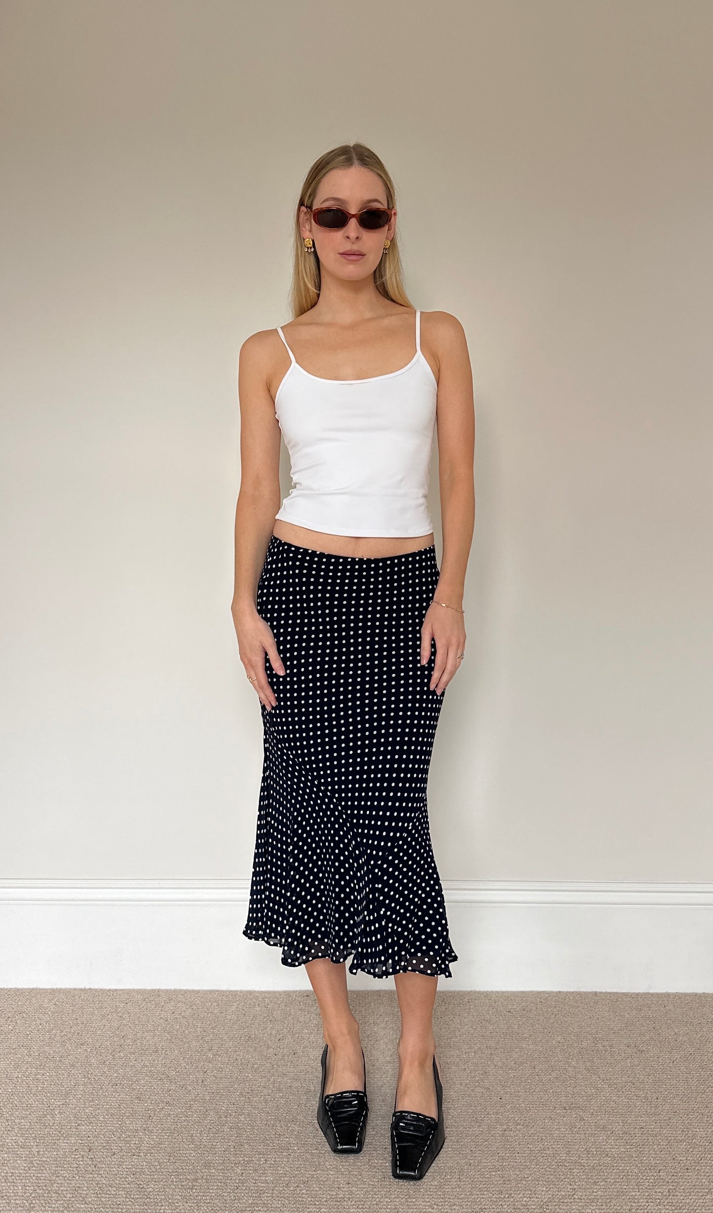 Vintage Polka Dot Skirt