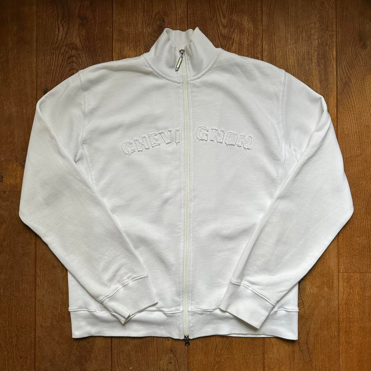 White zip jumper L