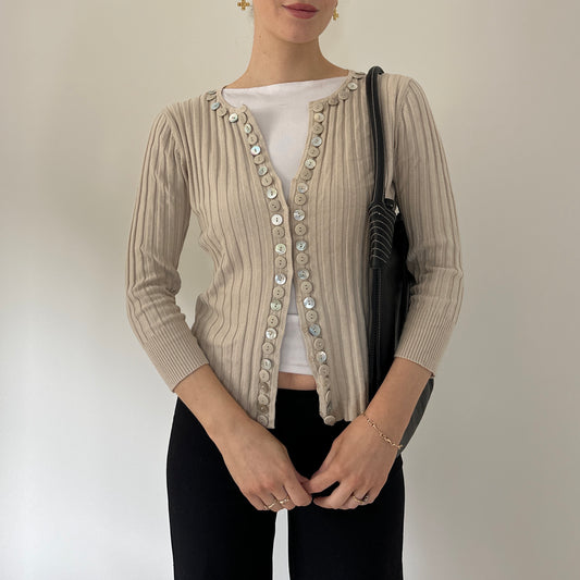 Vintage mother of pearl cardigan