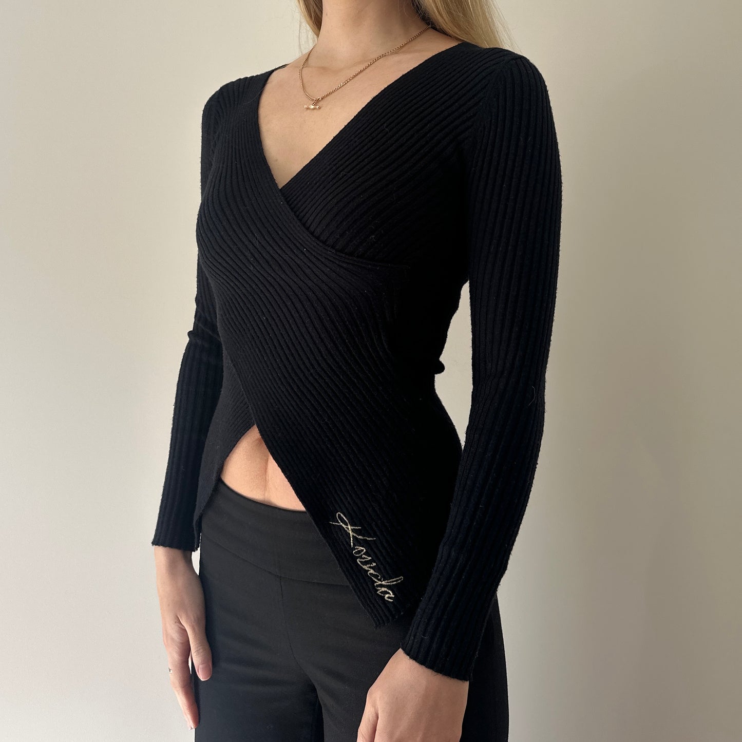 Vintage criss-cross jumper