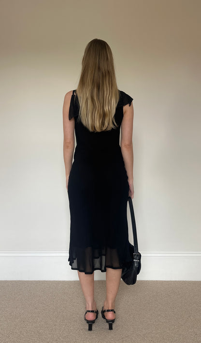 Vintage black floaty dress
