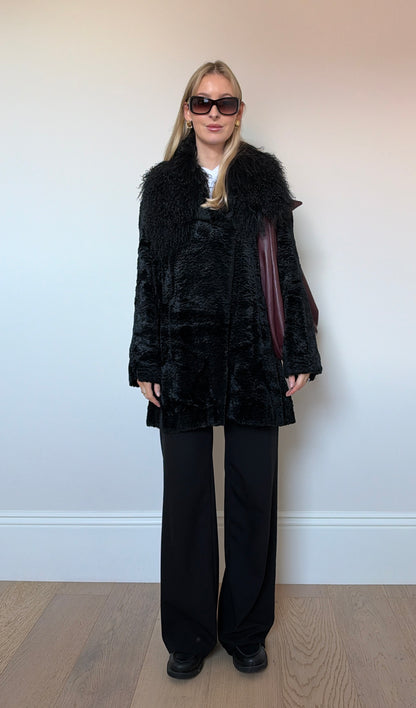 Vintage Mongolian textured jacket