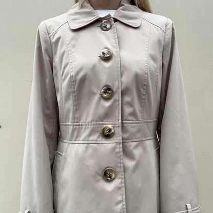 Cream trench coat